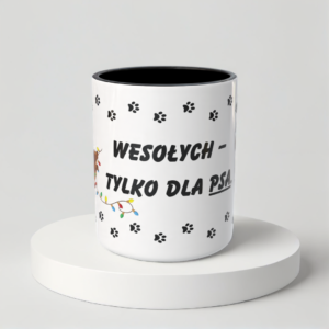 Świąteczny Kubek na Święta - Wesołych - tylko dla psa